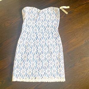 Aqua - guipure lace dress - sz. L.
